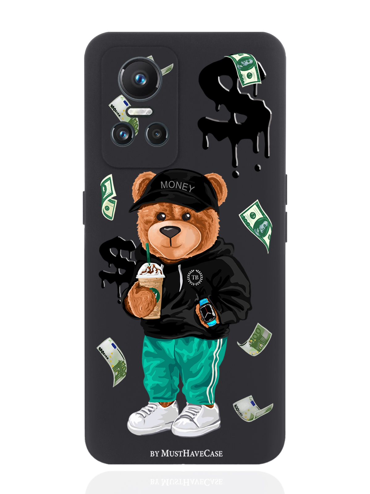 Чехол MustHaveCase для realme GT Neo3 Tony Bear/ Мишка Тони черный, Черный;зеленый;коричневый
Чехол MustHaveCase для realme GT Neo3 Tony Bear/ Мишка Тони черный, Черный;зеленый;коричневый