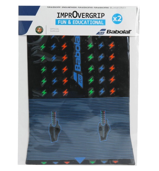 фото Овергрип для теннисной ракетки babolat grip improver черный/синий 2 шт