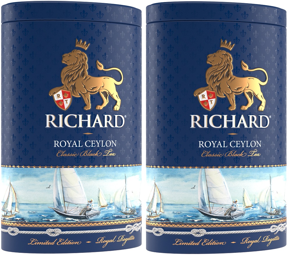 Чай черный Richard Royal Ceylon, 2 уп х 80гр 
Чай черный Richard Royal Ceylon, 2 уп х 80гр