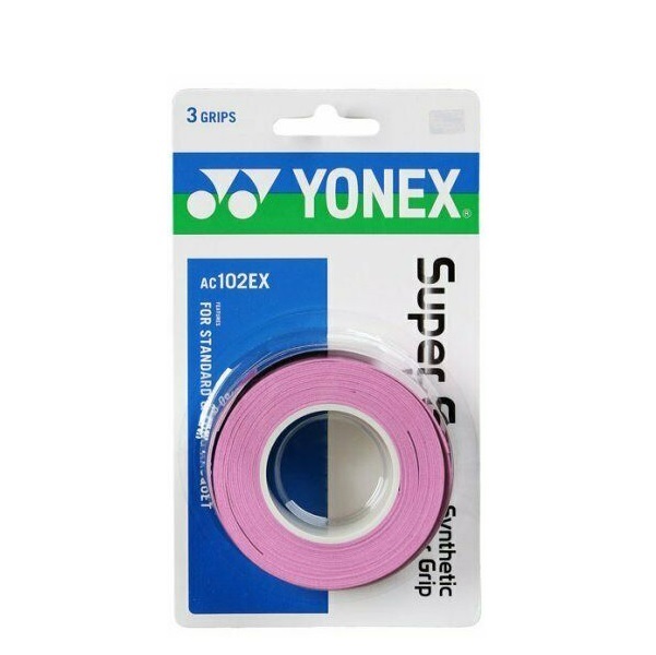 фото Овергрип для теннисной ракетки yonex overgrip ac102ex х3 розовый 3 шт