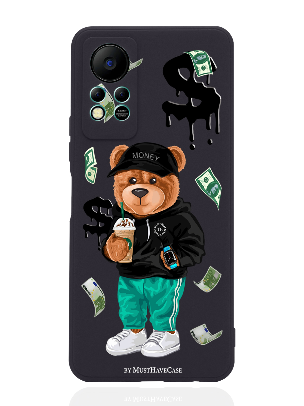 Чехол MustHaveCase для Infinix Hot 11s NFC Tony Bear/ Мишка Тони черный, Черный;зеленый;коричневый
Чехол MustHaveCase для Infinix Hot 11s NFC Tony Bear/ Мишка Тони черный, Черный;зеленый;коричневый