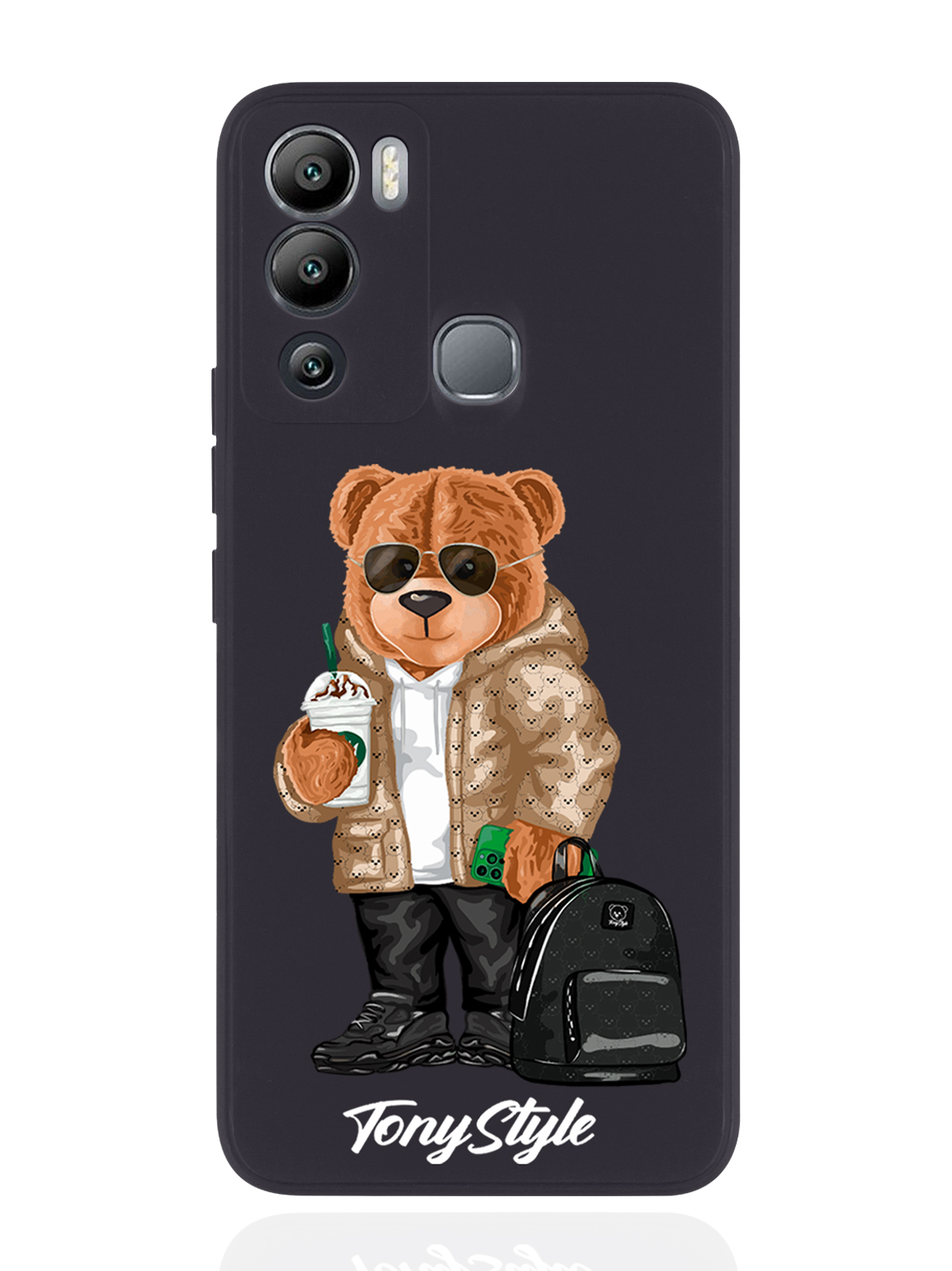 Чехол Tony Style для Infinix Hot 12i Tony Style в очках черный, Коричневый;черный;белый 
Чехол Tony Style для Infinix Hot 12i Tony Style в очках черный, Коричневый;черный;белый