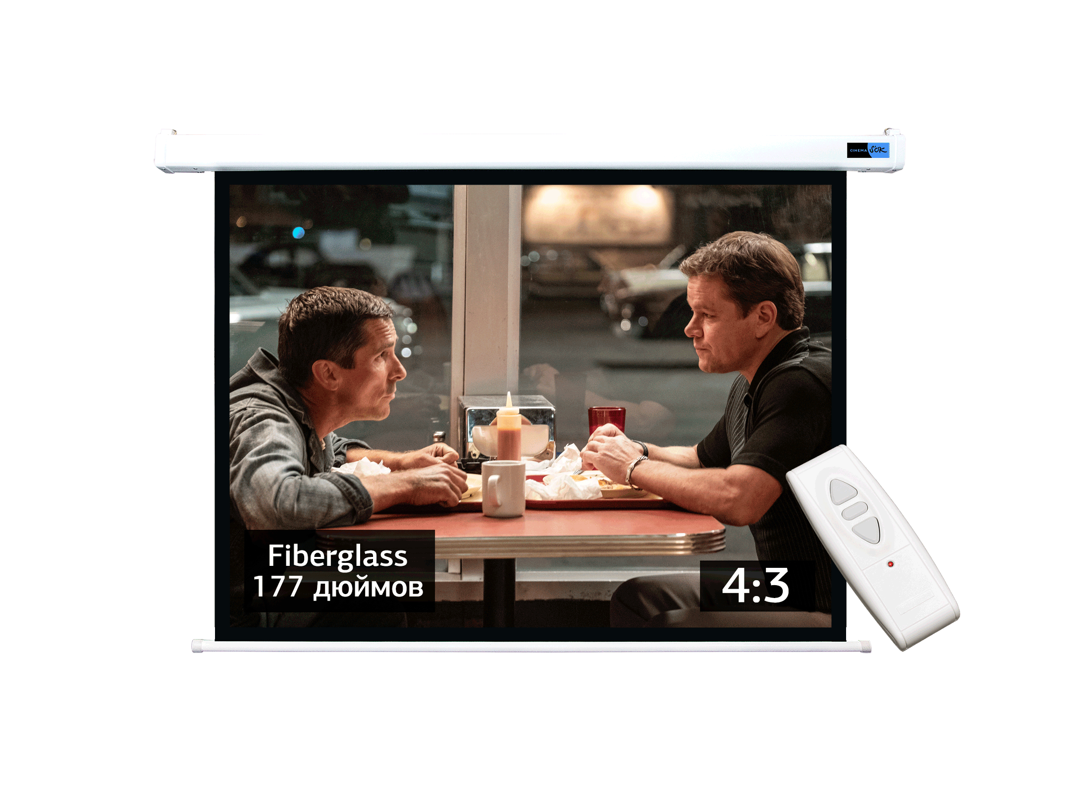 Экран Cinema S'OK SCPSM-360x270FG Pro 177'' 4:3 настенно-потолоч, моториз., белый, SCPSM-360x270FG
Экран Cinema S'OK SCPSM-360x270FG Pro 177'' 4:3 настенно-потолоч, моториз., белый, SCPSM-360x270FG
