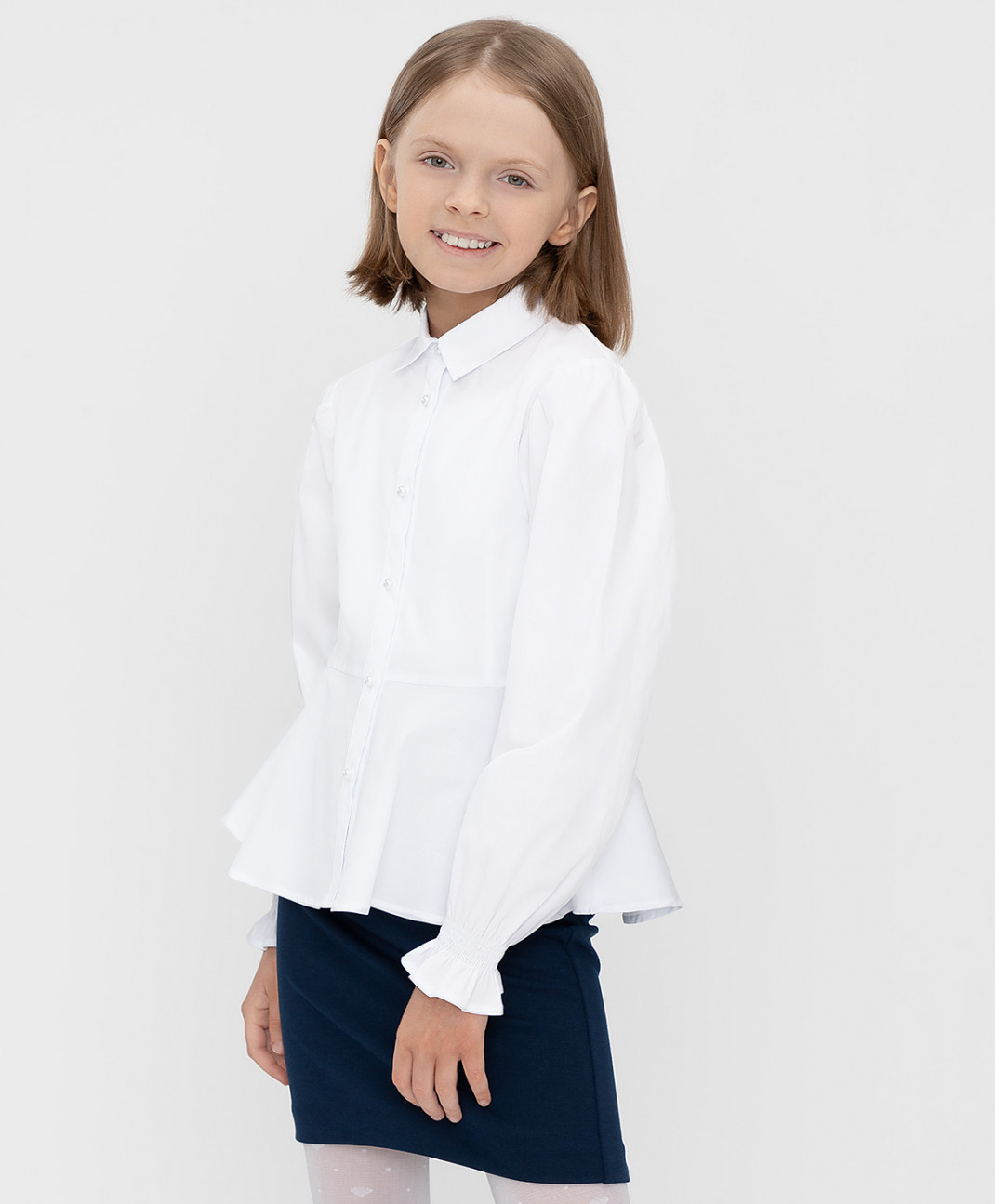 Блузка классическая с баской Button Blue цв.белый р.128 222BBGS22070200, 222BBGS22070200
Блузка классическая с баской Button Blue цв.белый р.128 222BBGS22070200, 222BBGS22070200