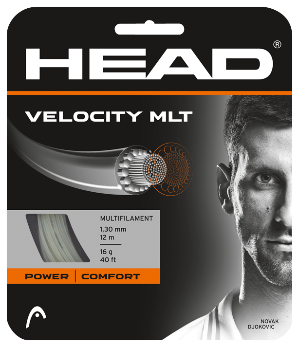 фото Струна для теннисной ракетки head velocity mlt 12 м 1,25 мм black