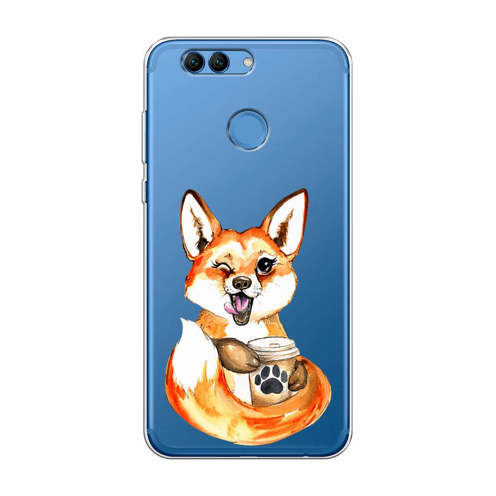 Чехол на Huawei Nova 2 "Подмигивающая лиса с кофе", Оранжевый;белый;коричневый, 62950-4
Чехол на Huawei Nova 2 "Подмигивающая лиса с кофе", Оранжевый;белый;коричневый, 62950-4