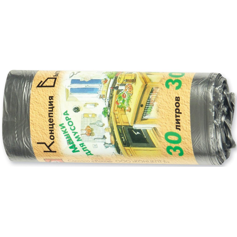 Мешки для мусора ПНД 30л 10мкм 30шт/рул черные 48x60см Концепция Быта, (3шт.), Черный
Мешки для мусора ПНД 30л 10мкм 30шт/рул черные 48x60см Концепция Быта, (3шт.), Черный