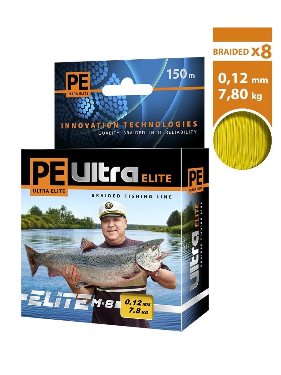 Леска плетеная Aqua PE Ultra Elite М-8 0,12 мм, 150 м, 7,8 кг, yellow, 3 шт., PE Ultra Elite М-8
Леска плетеная Aqua PE Ultra Elite М-8 0,12 мм, 150 м, 7,8 кг, yellow, 3 шт., PE Ultra Elite М-8