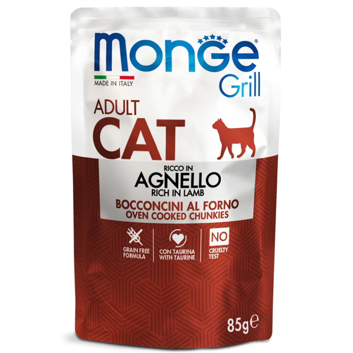Влажный корм Monge Cat Grill для взрослых кошек новозеландский ягненок, 85г х 12шт
Влажный корм Monge Cat Grill для взрослых кошек новозеландский ягненок, 85г х 12шт