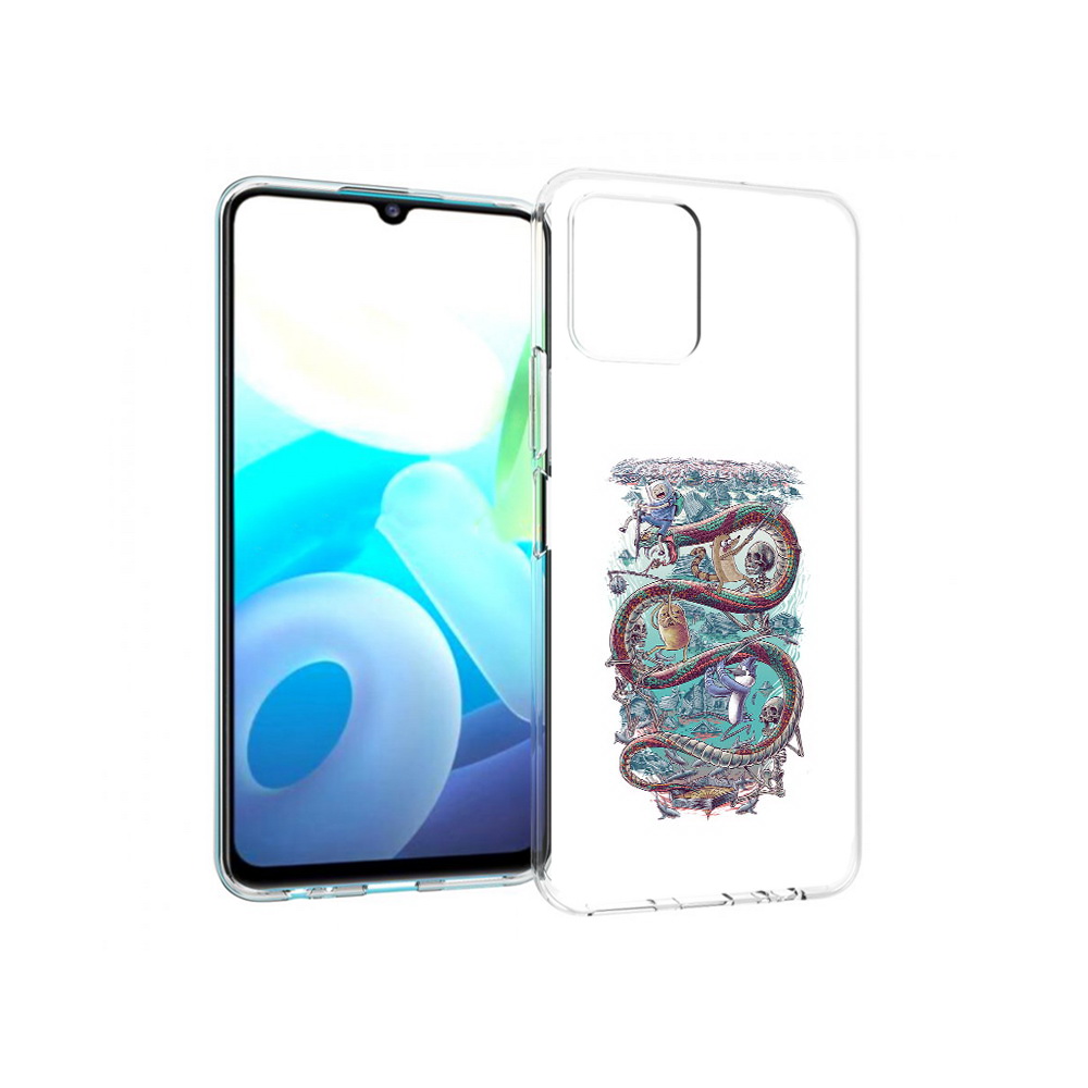 Чехол MyPads Tocco для Vivo Y15s время приключений страшилка (PT224456.390.280), Прозрачный, Tocco 
Чехол MyPads Tocco для Vivo Y15s время приключений страшилка (PT224456.390.280), Прозрачный, Tocco