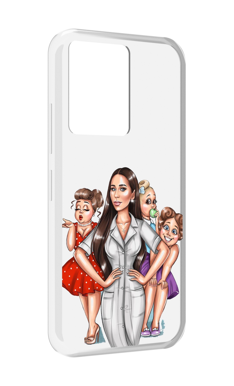 Чехол MyPads Милые-дамы женский для Infinix Note 12 5G X671 / Note 12 Pro 5G, Прозрачный, Tocco
Чехол MyPads Милые-дамы женский для Infinix Note 12 5G X671 / Note 12 Pro 5G, Прозрачный, Tocco