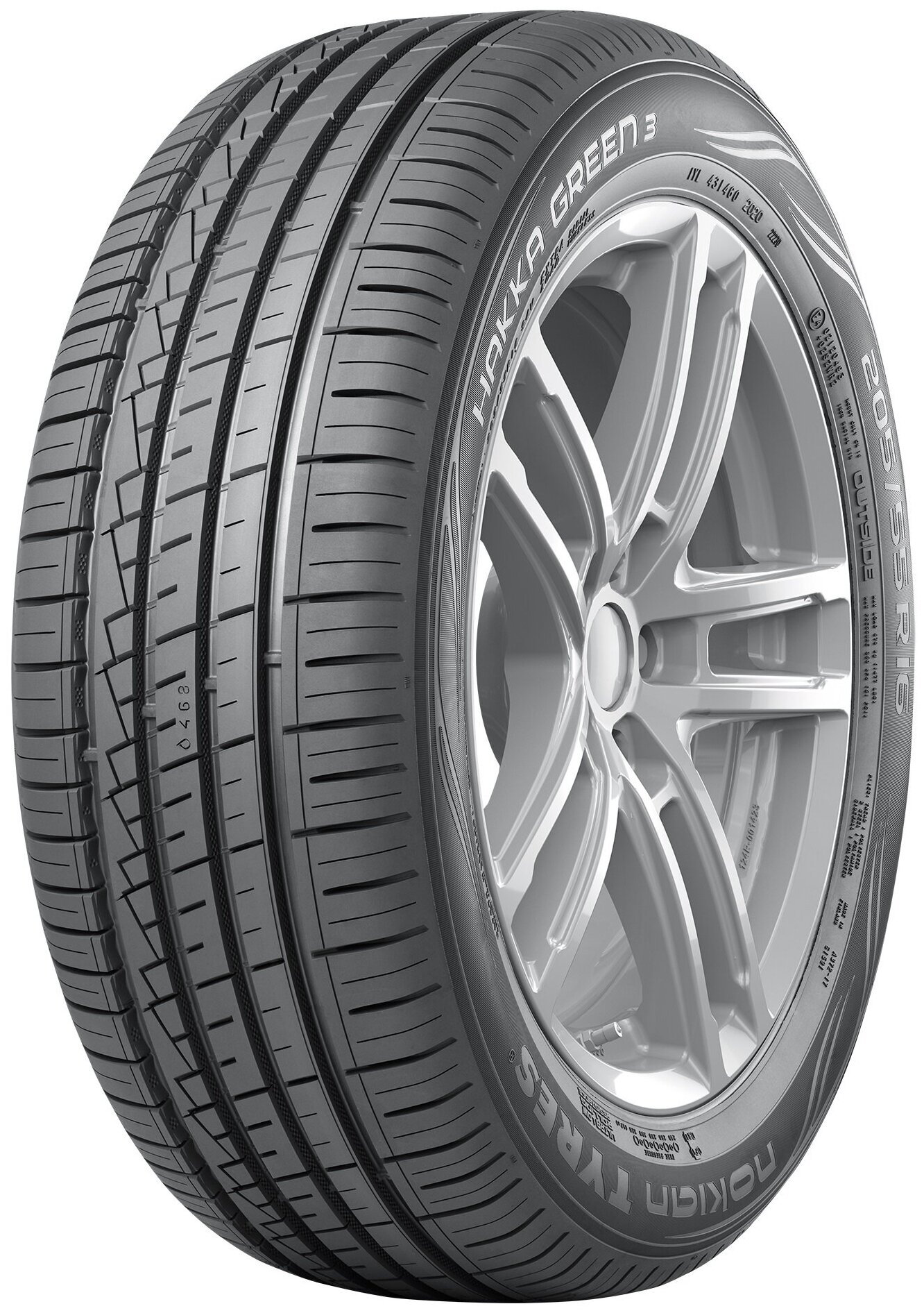 фото Шины nokian 205/60r16 96v xl hakka green 3 tl