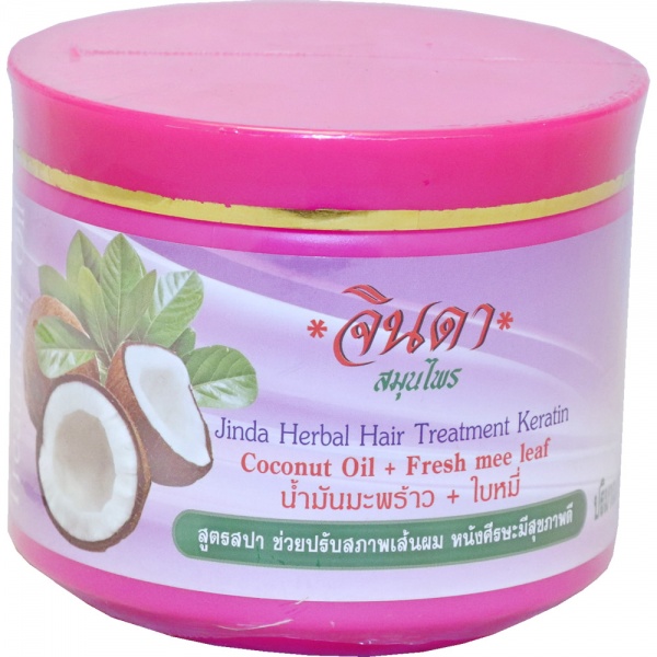Маска Jinda herbal treatment coconut для тонких ослабленных волос с кератином кокосом 400г
Маска Jinda herbal treatment coconut для тонких ослабленных волос с кератином кокосом 400г