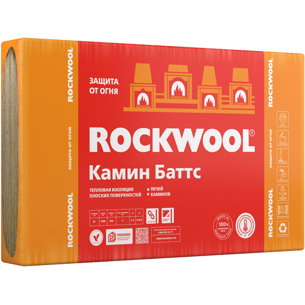 ROCKWOOL Камин Баттс каменная вата с фольгой 1000х600х30мм (2,4м2=0,072м3) (упак. 4шт.)
ROCKWOOL Камин Баттс каменная вата с фольгой 1000х600х30мм (2,4м2=0,072м3) (упак. 4шт.)