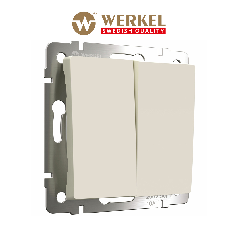 Встраиваемый двухклавишный выключатель Werkel W1122062 айвори матовый проходной 250 В, Бежевый, Выключатель двухклавишный проходной
Встраиваемый двухклавишный выключатель Werkel W1122062 айвори матовый проходной 250 В, Бежевый, Выключатель двухклавишный проходной