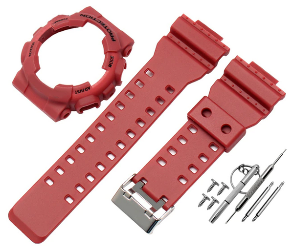 Ремешок из двух частей унисекс Watch Band CASE G-SHOCK GA-100k красный с черными буквами, CASE G-SHOCK GA-100k
Ремешок из двух частей унисекс Watch Band CASE G-SHOCK GA-100k красный с черными буквами, CASE G-SHOCK GA-100k