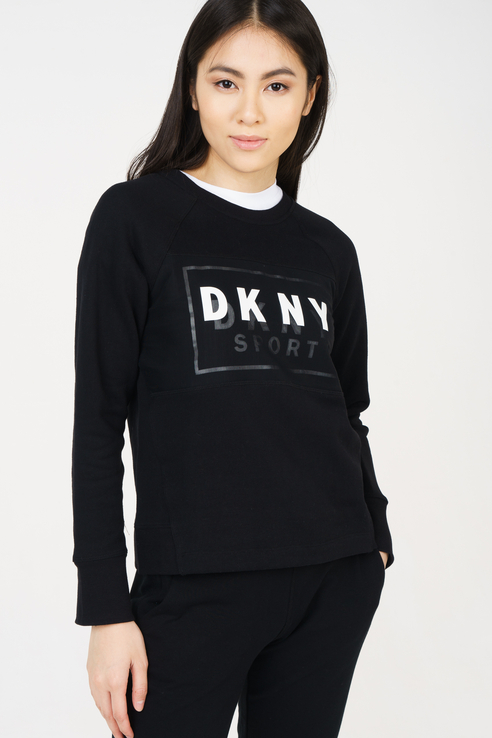 фото Толстовка женская dkny dp8t6278 черная l