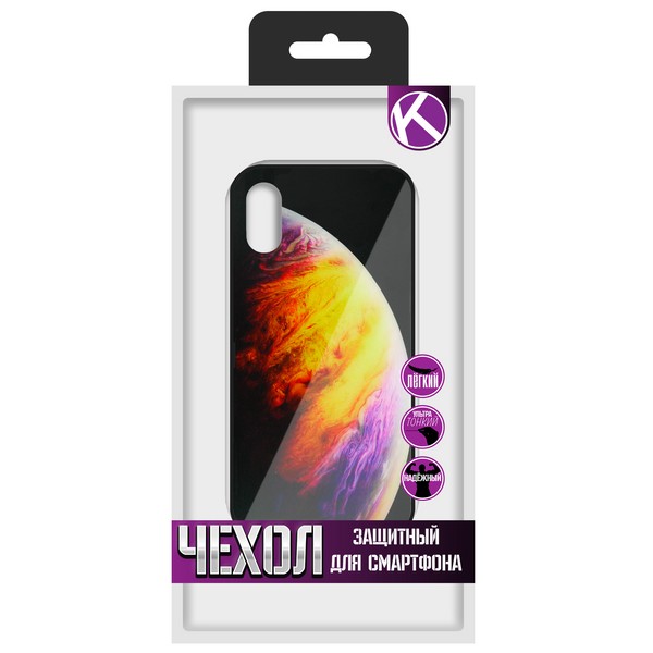 фото Чехол krutoff screen glass для iphone xs