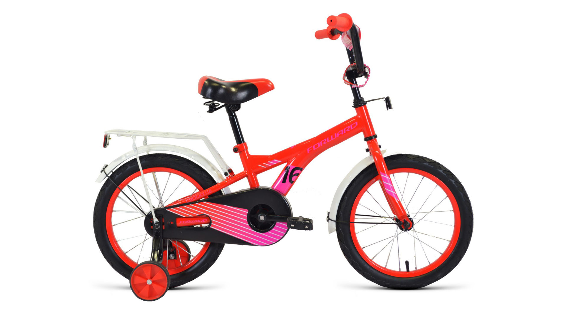 фото Велосипед forward crocky 18" 2020 красный/фиолетовый