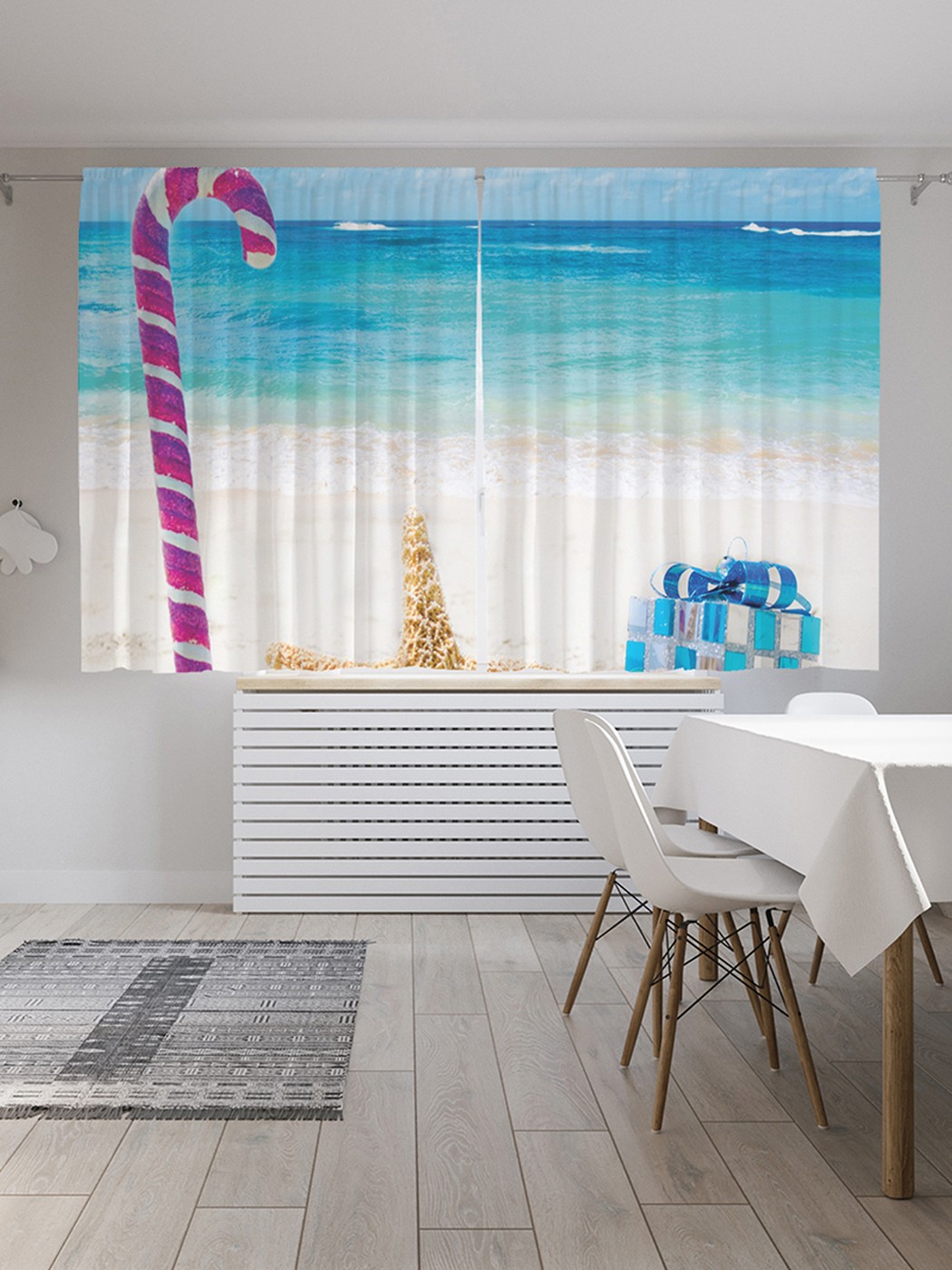 Шторы под лён «Морское рождество», серия Oxford DeLux, 290х180 см
Шторы под лён «Морское рождество», серия Oxford DeLux, 290х180 см