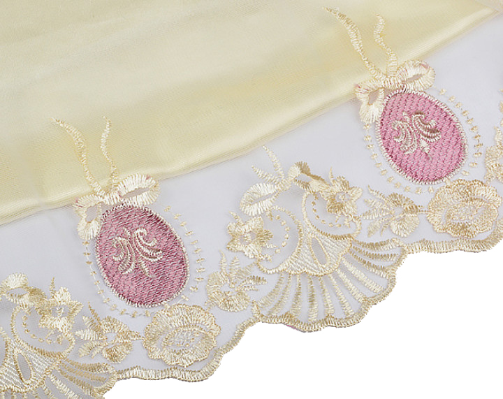 Кружево на сетке, цвет: 3 молочный, сиреневый, 185 мм x 27,4 м, арт. TBY.HTEX.12, Белый;фиолетовый
Кружево на сетке, цвет: 3 молочный, сиреневый, 185 мм x 27,4 м, арт. TBY.HTEX.12, Белый;фиолетовый