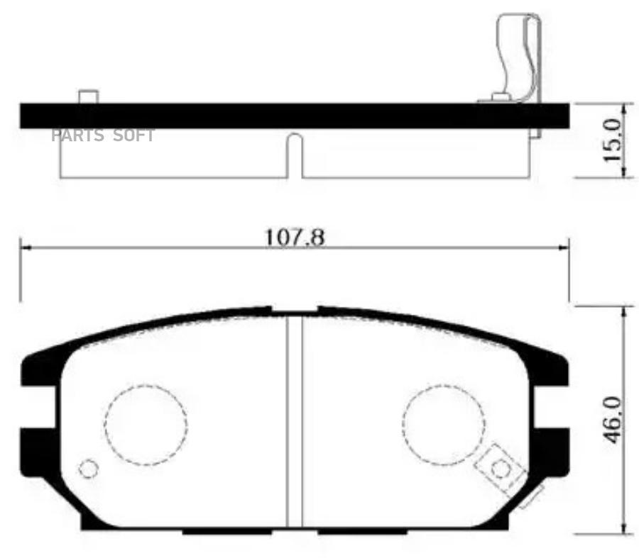 Колодки тормозные дисковые задн MITSUBISHI: GALANT 96-00, LANCER 98-03, SIGMA 9 HSB HP0026
Колодки тормозные дисковые задн MITSUBISHI: GALANT 96-00, LANCER 98-03, SIGMA 9 HSB HP0026