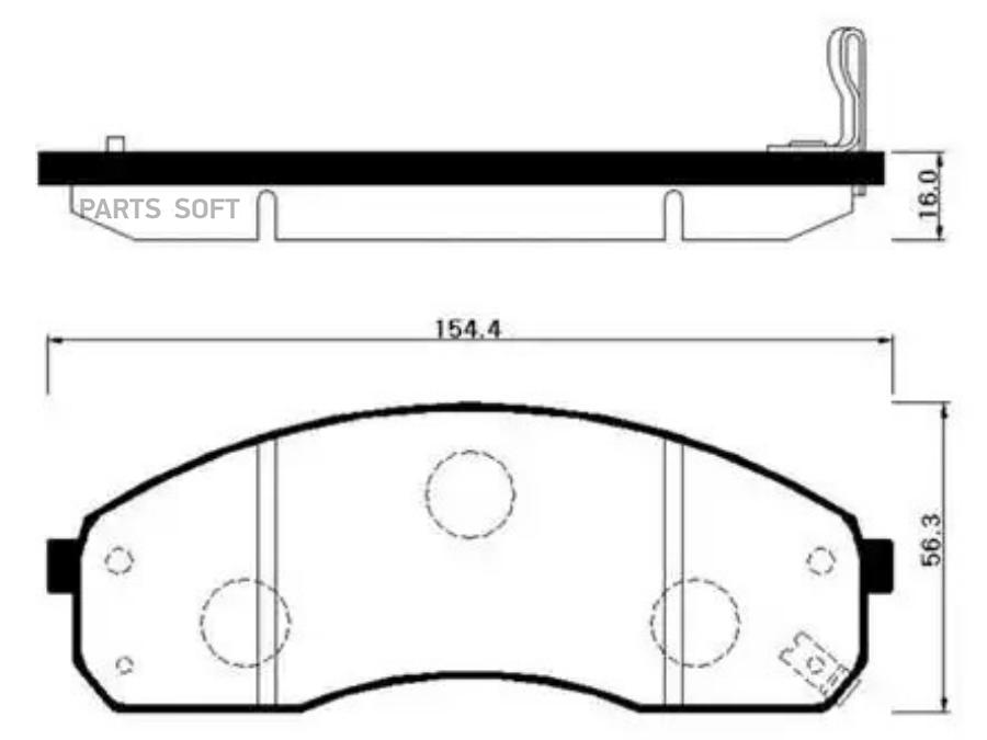 Колодки тормозные дисковые передн KIA: CARNIVAL 99-03, SEDONA 99-03, PREGIO 97- HSB HP1012
Колодки тормозные дисковые передн KIA: CARNIVAL 99-03, SEDONA 99-03, PREGIO 97- HSB HP1012