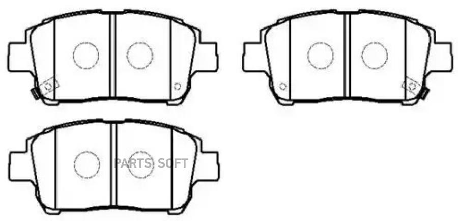 Колодки тормозные дисковые передн TOYOTA: CELICA 99-02, PIRIUS 00-09, YARIS 99-05, ECHO 01
Колодки тормозные дисковые передн TOYOTA: CELICA 99-02, PIRIUS 00-09, YARIS 99-05, ECHO 01