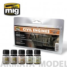 AMIG7146 Ammo Mig Набор для создания реалистичных эффектов CIVIL ENGINES WEATHERING SET, Разноцветный
AMIG7146 Ammo Mig Набор для создания реалистичных эффектов CIVIL ENGINES WEATHERING SET, Разноцветный