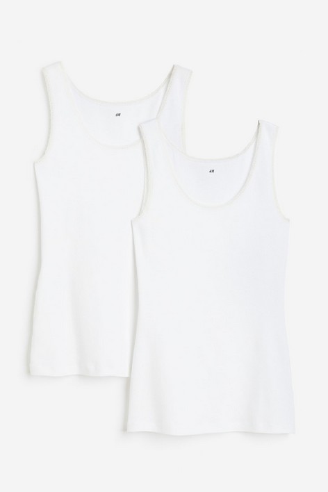 Комплект маек женских H&M 114615400 белых L, 2 шт. (доставка из-за рубежа), Белый, 114615400
Комплект маек женских H&M 114615400 белых L, 2 шт. (доставка из-за рубежа), Белый, 114615400