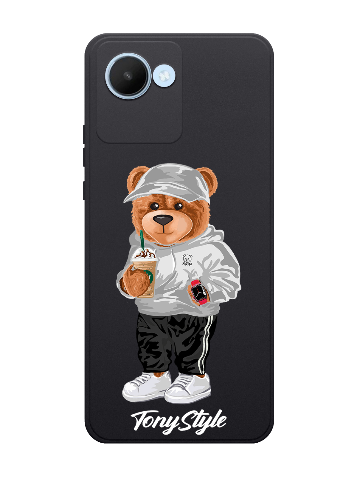 Чехол Tony Style для realme C30 Tony Style с кофе черный, Серый;белый;черный 
Чехол Tony Style для realme C30 Tony Style с кофе черный, Серый;белый;черный