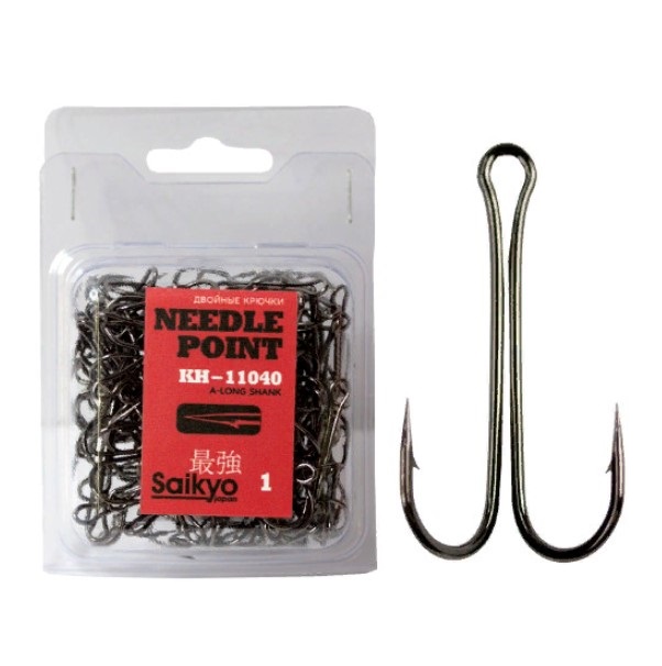 фото Крючки saikyo двойн.long shank kh-11040 bn №1/0 (100шт)