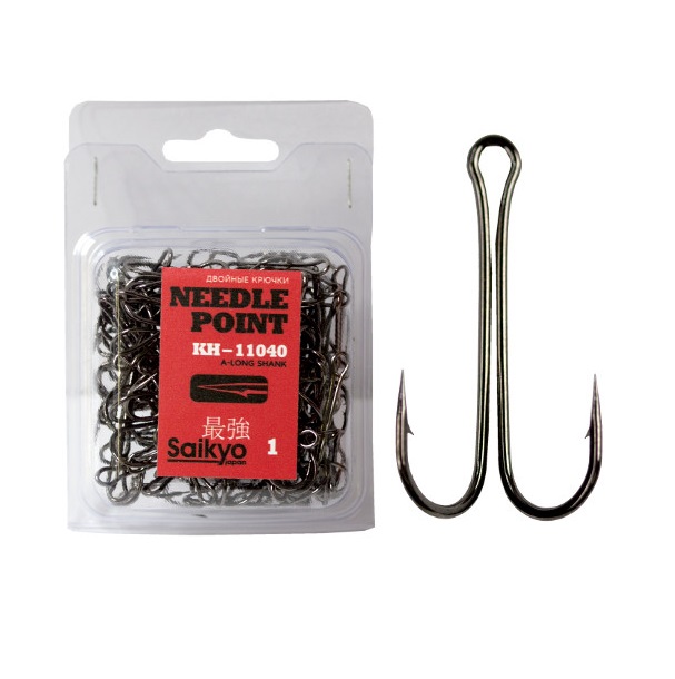 фото Крючки saikyo двойн.long shank kh-11040 bn №3/0 (100шт)