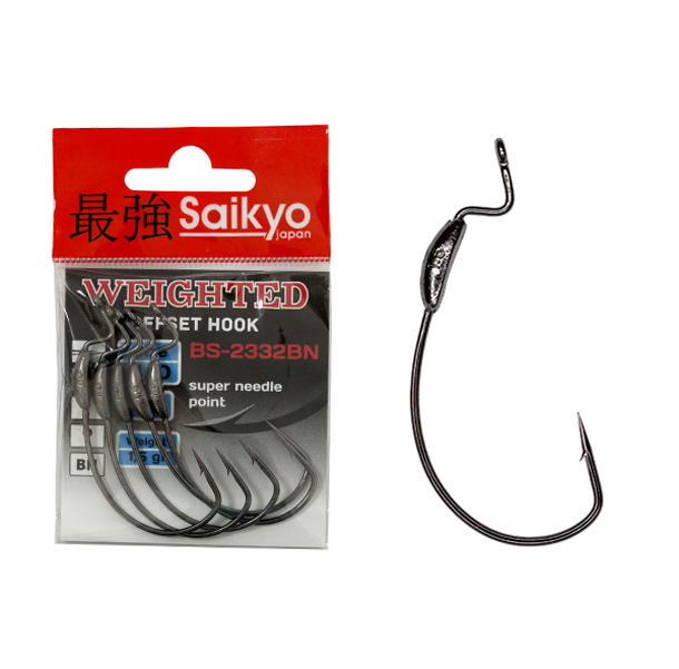 Одинарные крючки Saikyo Curve Shank офсетные №2/0 BN, с колечком, с бородкой, с огрузкой, Черный, BS-2332BN2/0-5
Одинарные крючки Saikyo Curve Shank офсетные №2/0 BN, с колечком, с бородкой, с огрузкой, Черный, BS-2332BN2/0-5