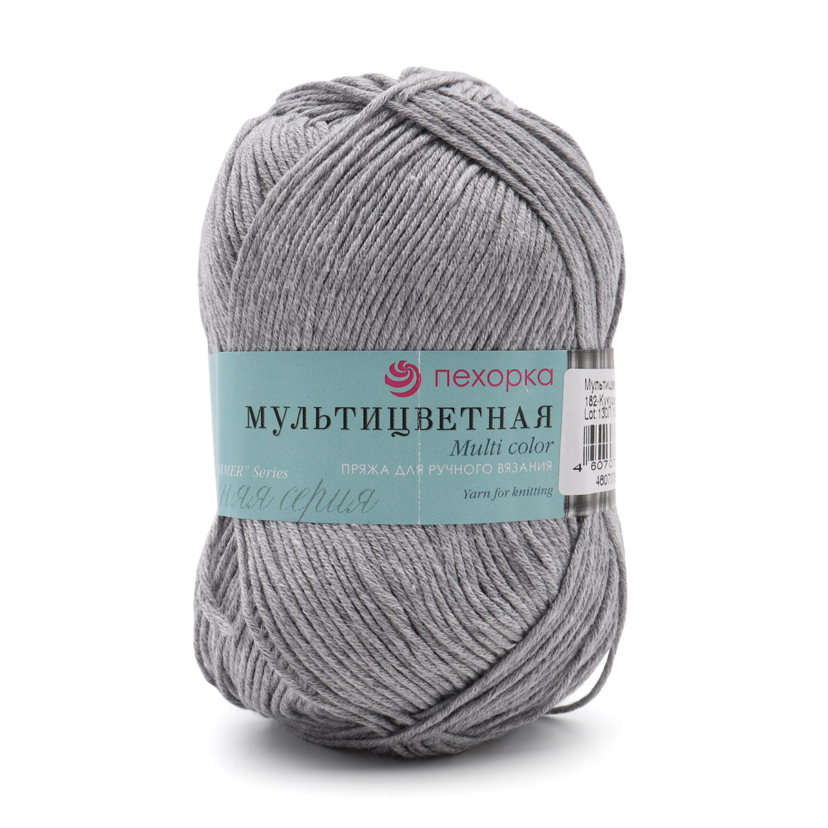 Пряжа Пехорка "Мультицветная", 50г, 180м (хлопок, полиэстер) (182 кукушка), 5 мотков, Мультицветная
Пряжа Пехорка "Мультицветная", 50г, 180м (хлопок, полиэстер) (182 кукушка), 5 мотков, Мультицветная