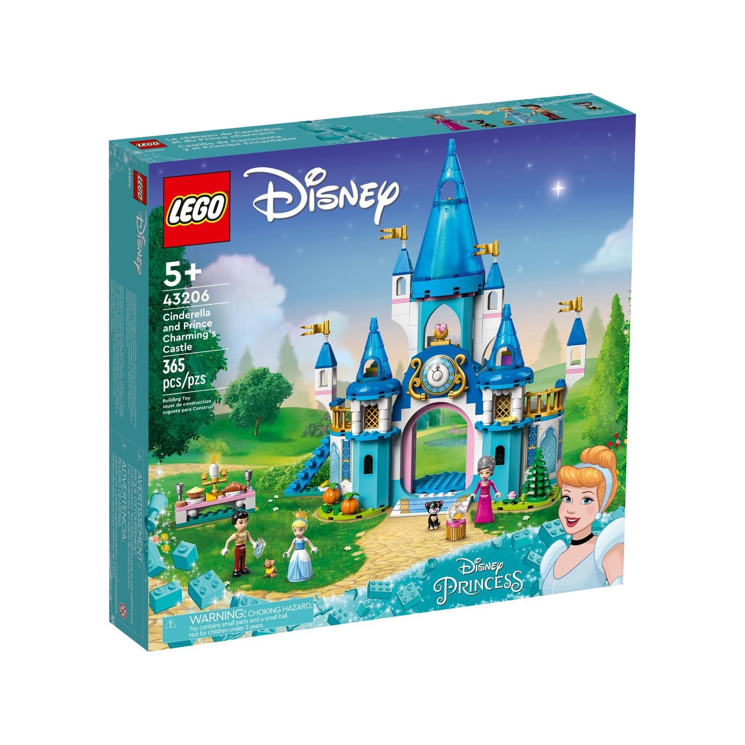 Конструктор Lego Disney Princess Замок Золушки и Прекрасного Принца, 365 деталей, 43206, 43206
Конструктор Lego Disney Princess Замок Золушки и Прекрасного Принца, 365 деталей, 43206, 43206