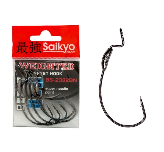 Одинарные крючки Saikyo Curve Shank офсетные №3/0 BN, с колечком, с бородкой, с огрузкой, Черный, BS-2332BN3/0-5
Одинарные крючки Saikyo Curve Shank офсетные №3/0 BN, с колечком, с бородкой, с огрузкой, Черный, BS-2332BN3/0-5