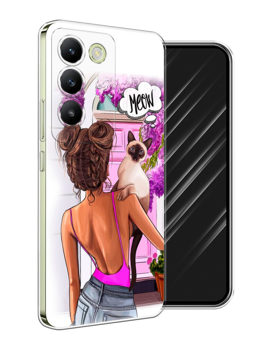 Чехол Awog на Vivo V30 Lite 4G/Y100 4G/T3 5G/V30 SE 5G "Девушка с кошкой", Розовый;коричневый, 2610950-1
Чехол Awog на Vivo V30 Lite 4G/Y100 4G/T3 5G/V30 SE 5G "Девушка с кошкой", Розовый;коричневый, 2610950-1