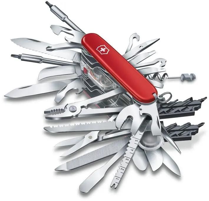 Складной нож Victorinox SwissChamp XXL, функций 73, 91мм, красный , коробка подарочная 1.6, Красный;серебристый, SwissChamp XXL
Складной нож Victorinox SwissChamp XXL, функций 73, 91мм, красный , коробка подарочная 1.6, Красный;серебристый, SwissChamp XXL