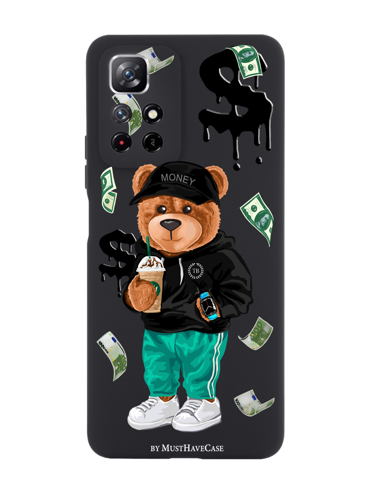 Чехол MustHaveCase для Xiaomi Redmi Note 11 Tony Bear/ Мишка Тони черный, Черный;зеленый;коричневый
Чехол MustHaveCase для Xiaomi Redmi Note 11 Tony Bear/ Мишка Тони черный, Черный;зеленый;коричневый