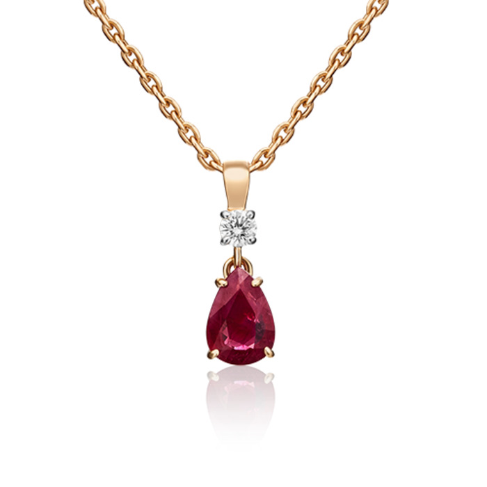 Кулон из красного золота PLATINA jewelry 03-0064-00-107-1110-30, рубин/бриллиант, 03-0064-00-107-1110-30
Кулон из красного золота PLATINA jewelry 03-0064-00-107-1110-30, рубин/бриллиант, 03-0064-00-107-1110-30