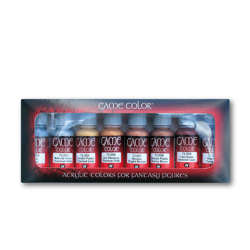 Набор красок Vallejo серии Game Color Metallic Colors, 8 красок по 17 мл, 72303, Metallic Colors
Набор красок Vallejo серии Game Color Metallic Colors, 8 красок по 17 мл, 72303, Metallic Colors
