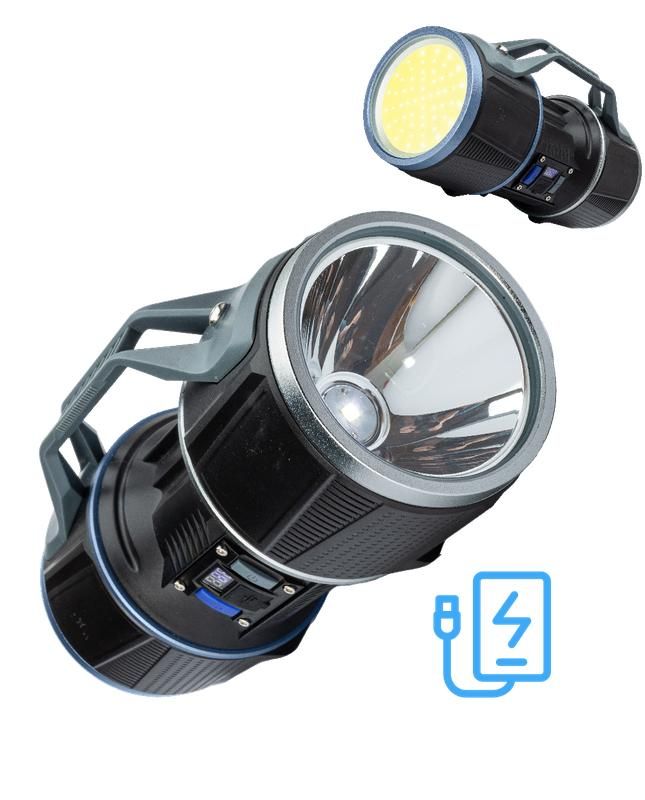 Фонарь-прожектор аккумуляторный ручной 10Вт LED+12Вт COB LED+красн. Li-ion 18650 8000мА.ч, Черный, KOC901Lit
Фонарь-прожектор аккумуляторный ручной 10Вт LED+12Вт COB LED+красн. Li-ion 18650 8000мА.ч, Черный, KOC901Lit