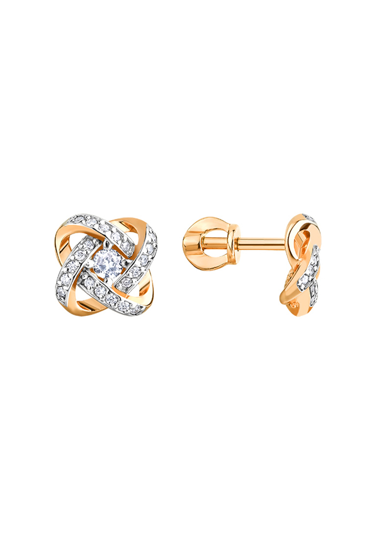 Серьги-пусеты из серебра с фианитом Kari Jewelry С639-2600, С639-2600