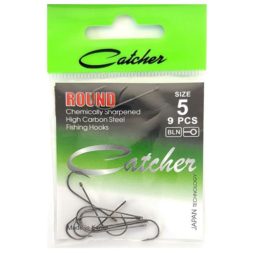 Одинарные крючки Catcher абердин классические №5 BN, с колечком, прямое острие, с бородкой, Черный, ROUND
Одинарные крючки Catcher абердин классические №5 BN, с колечком, прямое острие, с бородкой, Черный, ROUND