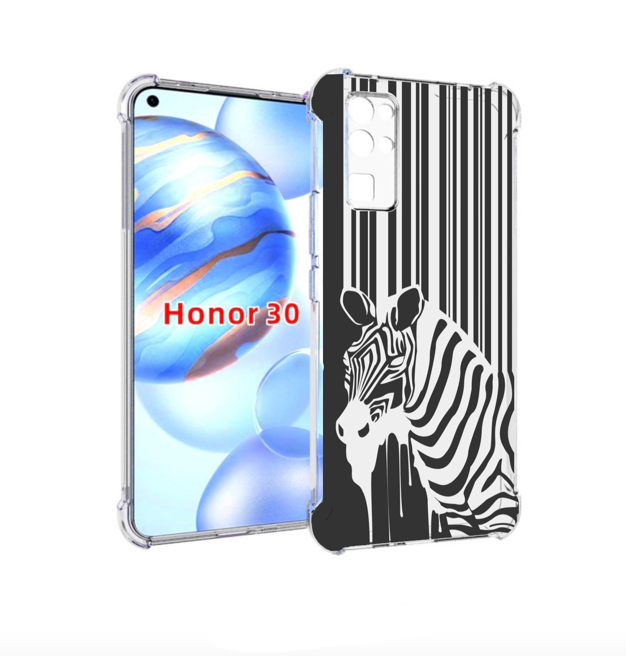 Чехол бампер MyPads Зебра для Honor 30 (BMH-AN10) противоударный, Прозрачный, Tocco
Чехол бампер MyPads Зебра для Honor 30 (BMH-AN10) противоударный, Прозрачный, Tocco