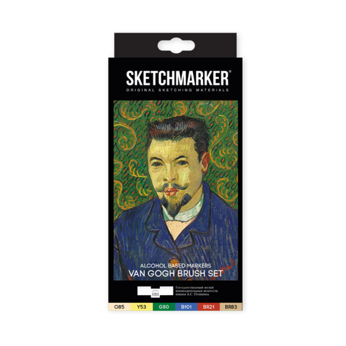SKETCHMARKER Набор маркеров `Ван Гог. Портрет` Sketchmarker Brush & Pushkinskiy, 6цв., Набор маркеров `Ван Гог. Портрет` Sketchmarker Brush & Pushkinskiy, 6цв.
SKETCHMARKER Набор маркеров `Ван Гог. Портрет` Sketchmarker Brush & Pushkinskiy, 6цв., Набор маркеров `Ван Гог. Портрет` Sketchmarker Brush & Pushkinskiy, 6цв.