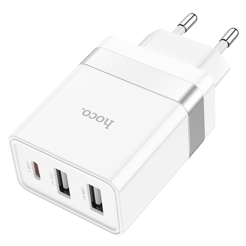 Сетевое зарядное устройство Hoco N21 Pro EU 30W 1xUSB Type-C, 2xUSB 3 А белый, N21 Pro EU 30W
Сетевое зарядное устройство Hoco N21 Pro EU 30W 1xUSB Type-C, 2xUSB 3 А белый, N21 Pro EU 30W