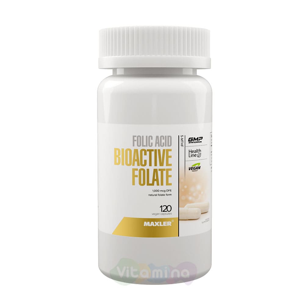 Фолиевая кислота Maxler Folic Acid Bioactive Folate 120 капсул, Folic Acid Bioactive Folate
Фолиевая кислота Maxler Folic Acid Bioactive Folate 120 капсул, Folic Acid Bioactive Folate