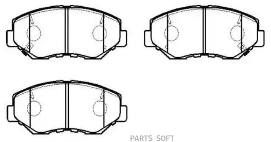 Колодки тормозные дисковые передн HONDA: ACCORD 03-07, CR-V 02-06, Element 03-09
Колодки тормозные дисковые передн HONDA: ACCORD 03-07, CR-V 02-06, Element 03-09